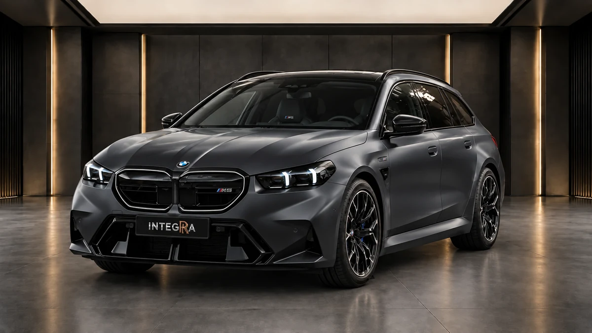Студийная визуализация BMW M5 Touring 2025