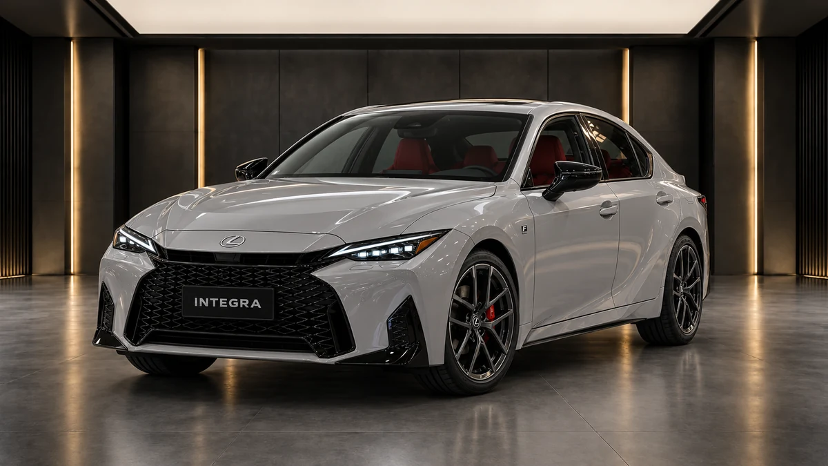 Студийная визуализация Lexus IS 2026