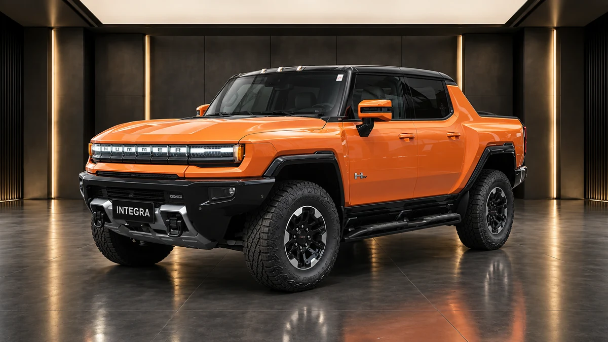 Студийная визуализация GMC Hummer EV Pickup 2022