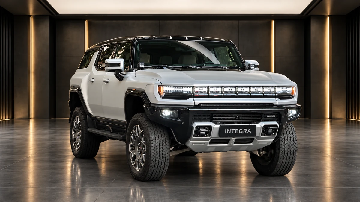 Студийная визуализация GMC Hummer EV SUV 2023
