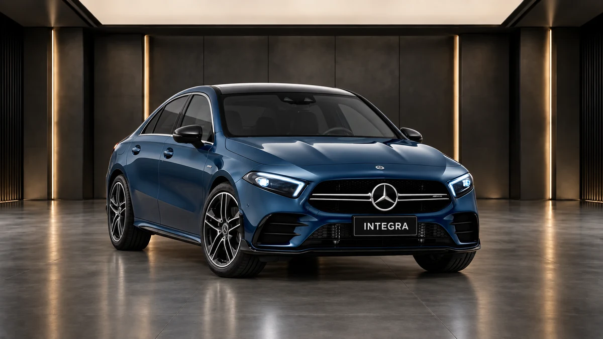 Студийная визуализация MERCEDES-BENZ AMG A-Class Sedan 2024