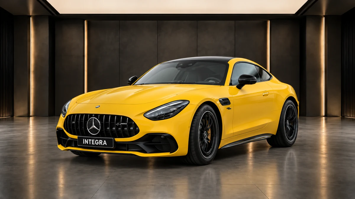 Студийная визуализация MERCEDES-BENZ AMG GT Two-door 2024