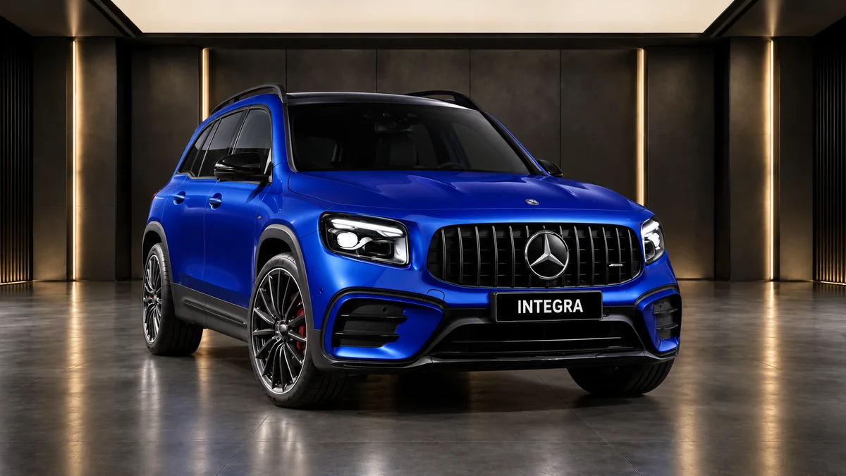 Студийная визуализация MERCEDES-BENZ AMG GLB SUV 2024