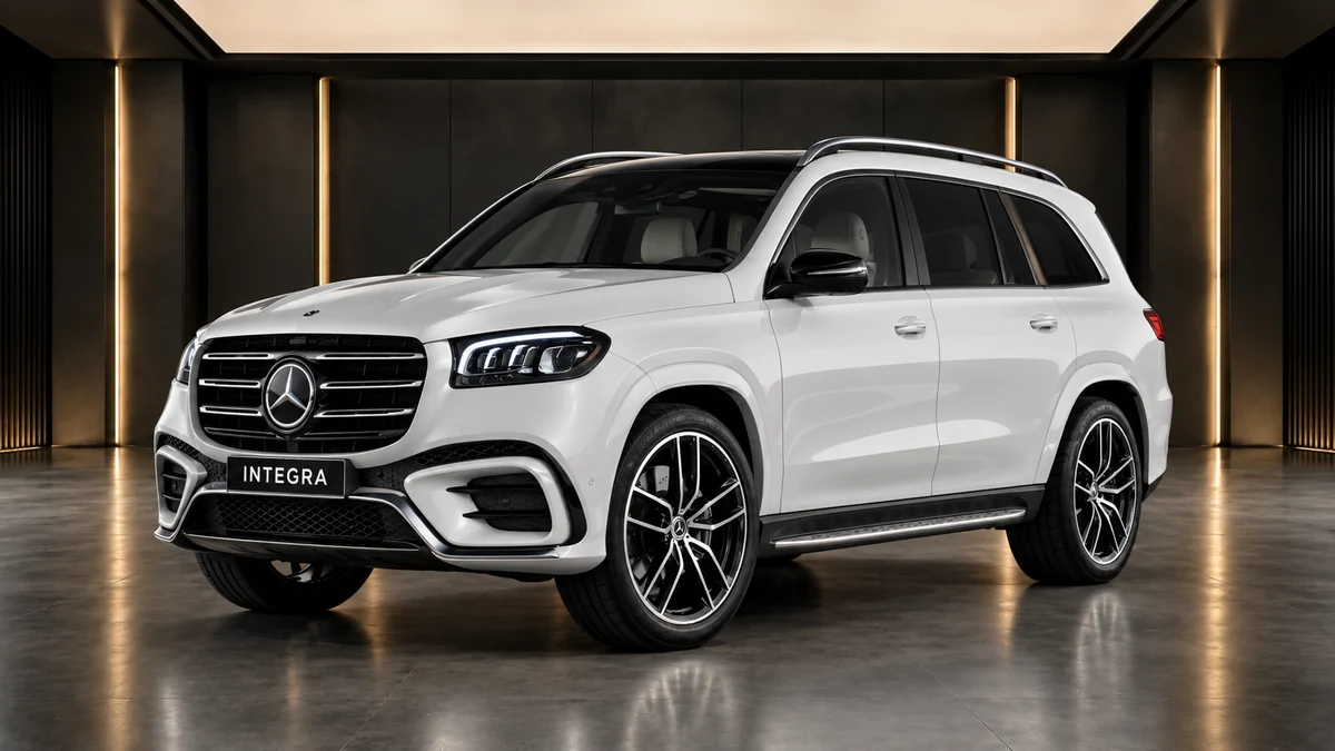 Студийная визуализация MERCEDES-BENZ GLS SUV 2024