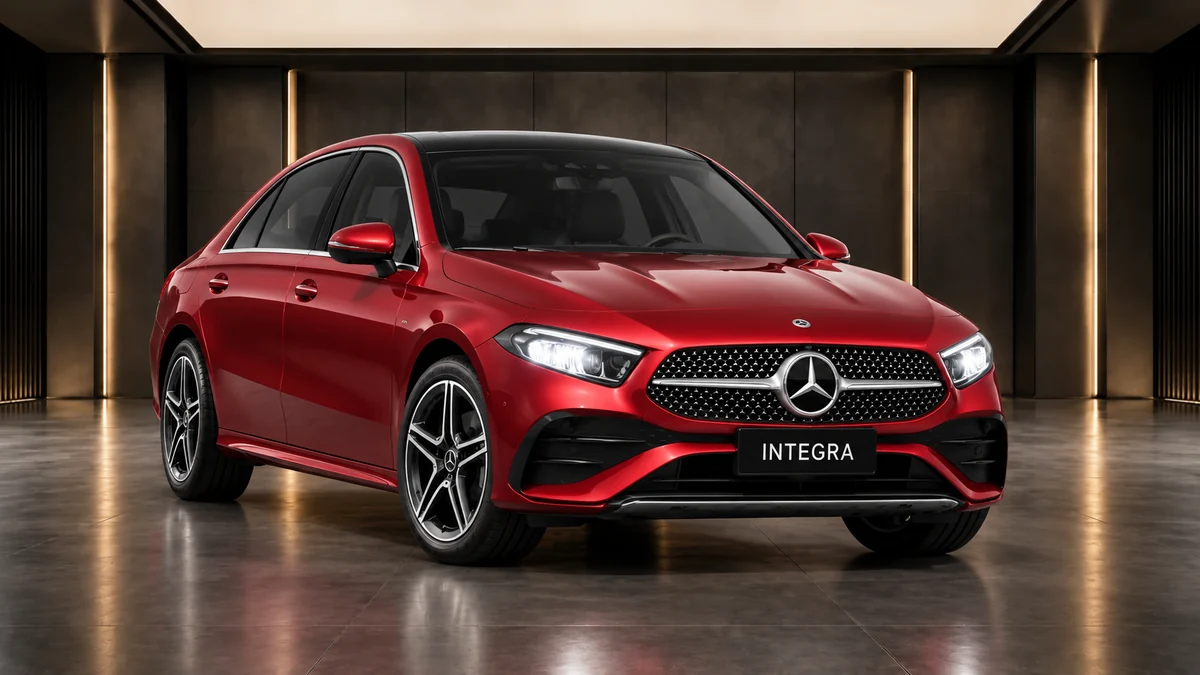 Студийная визуализация MERCEDES-BENZ A-Class Sedan L 2023