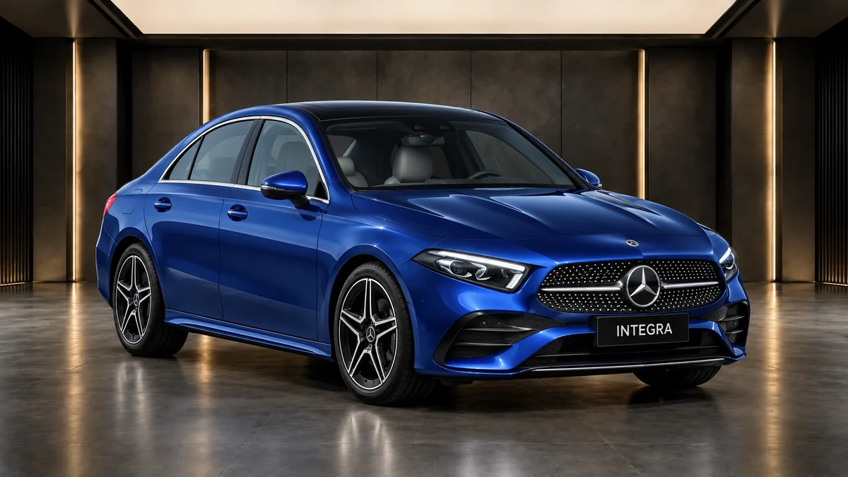 Студийная визуализация MERCEDES-BENZ A-Class Sedan L 2023