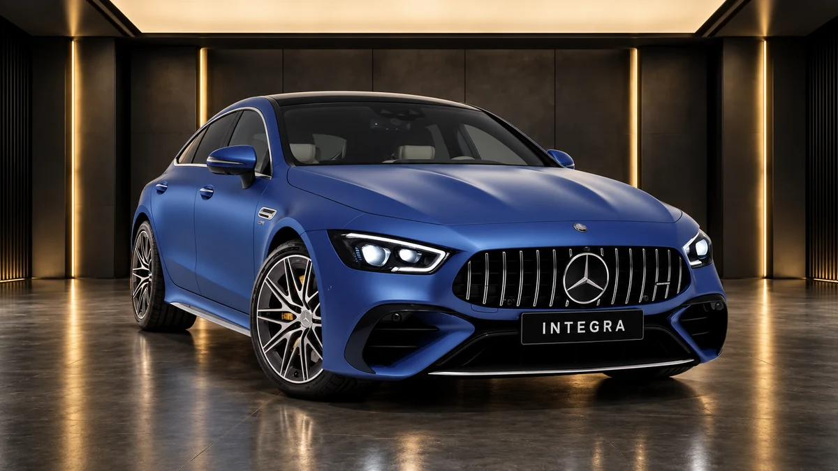 Студийная визуализация MERCEDES-BENZ AMG GT Four-door 2023