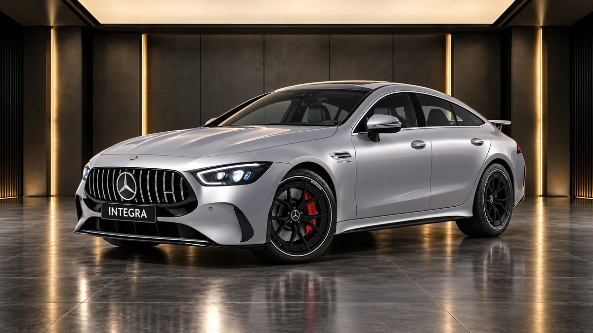 Студийная визуализация MERCEDES-BENZ AMG GT Four-door 2023