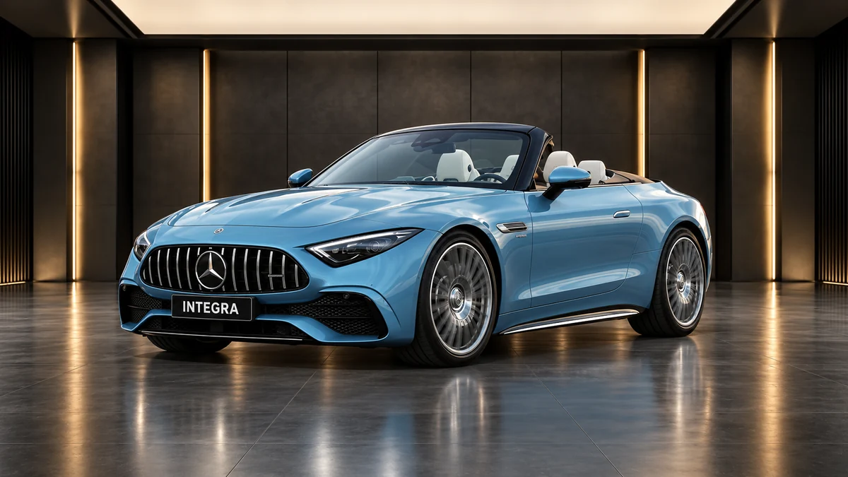 Студийная визуализация MERCEDES-BENZ AMG SL Roadster 2023