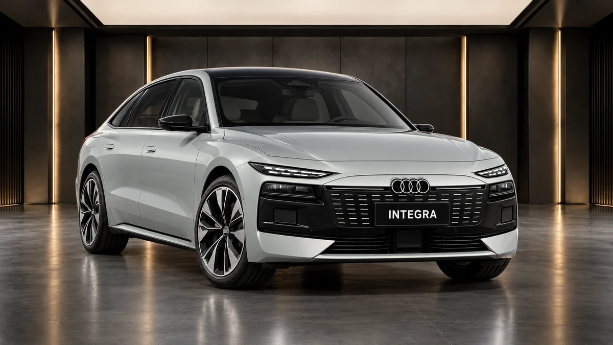 Студийная визуализация AUDI A6L e-tron 2026