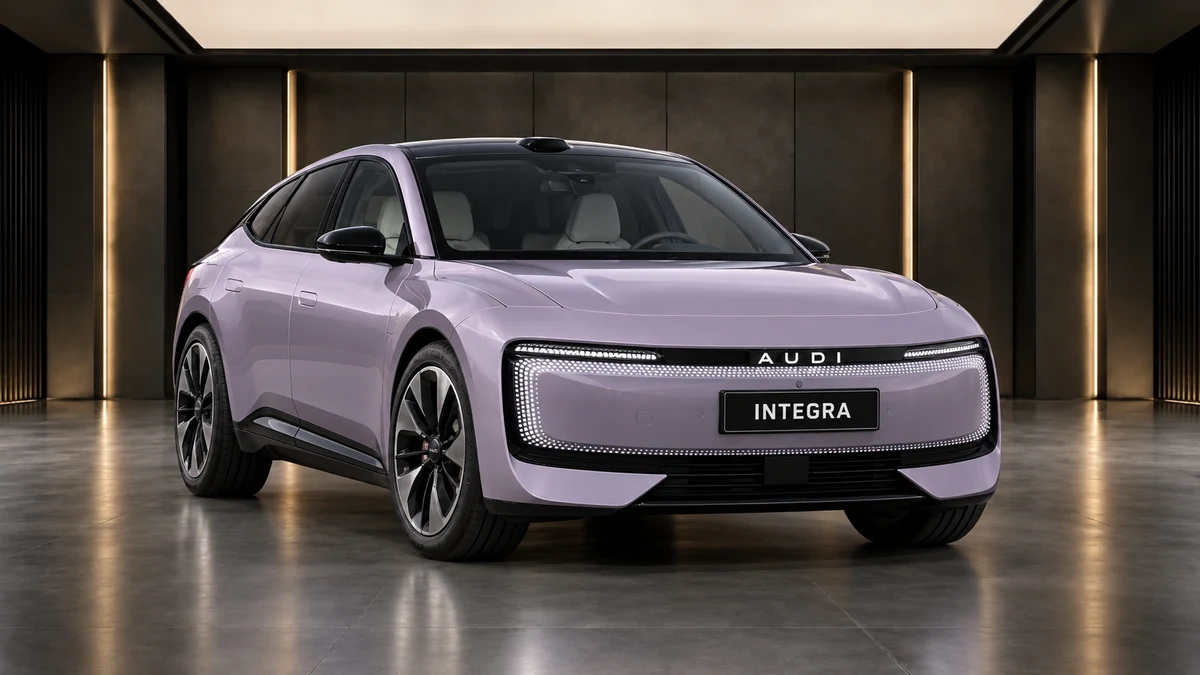 Студийная визуализация AUDI E5 Sportback 2026