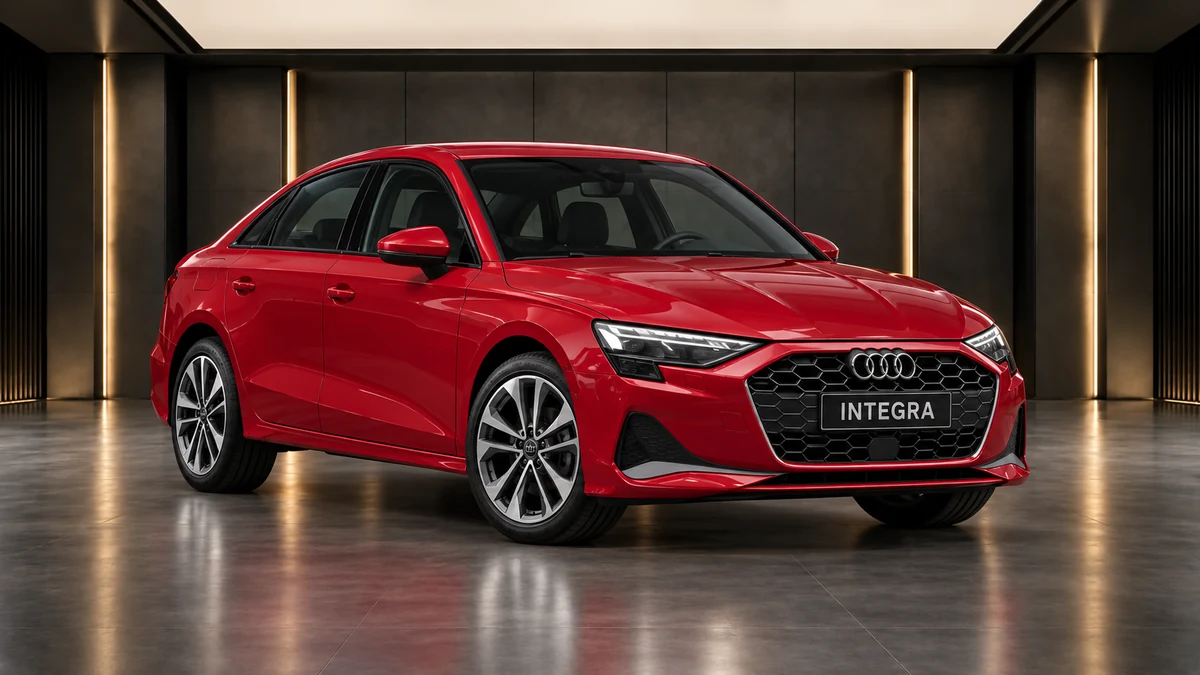 Студийная визуализация AUDI A3 2025