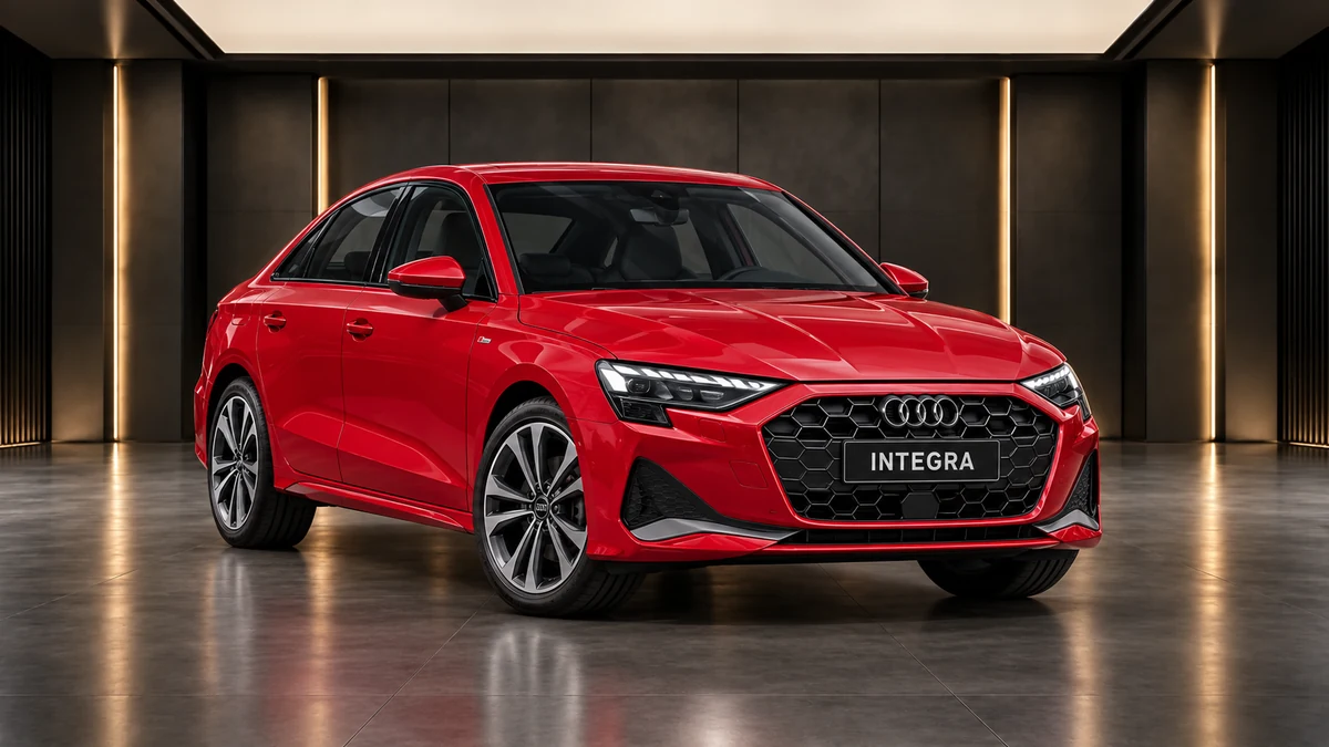 Студийная визуализация AUDI A3 2025