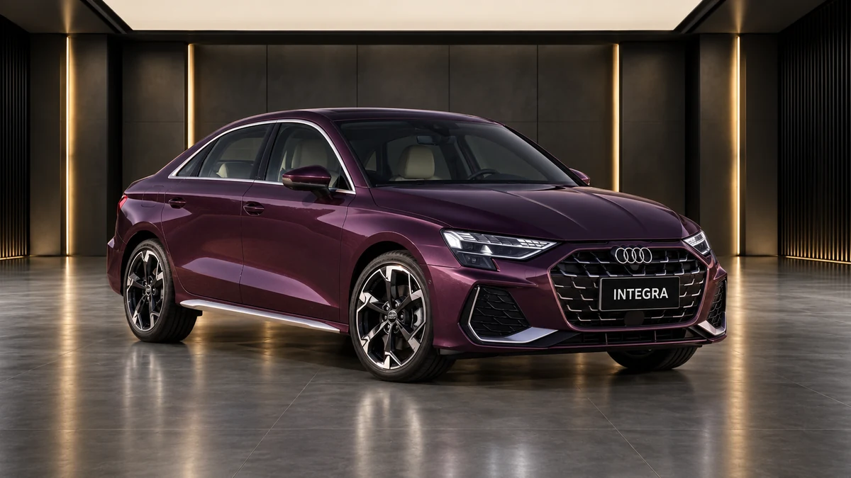 Студийная визуализация AUDI A3L 2025