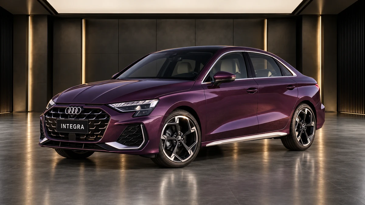 Студийная визуализация AUDI A3L 2025
