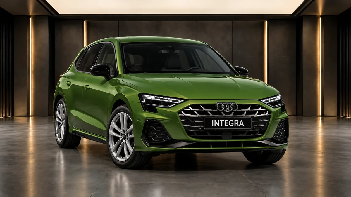 Студийная визуализация AUDI A3 Hatchback 2025