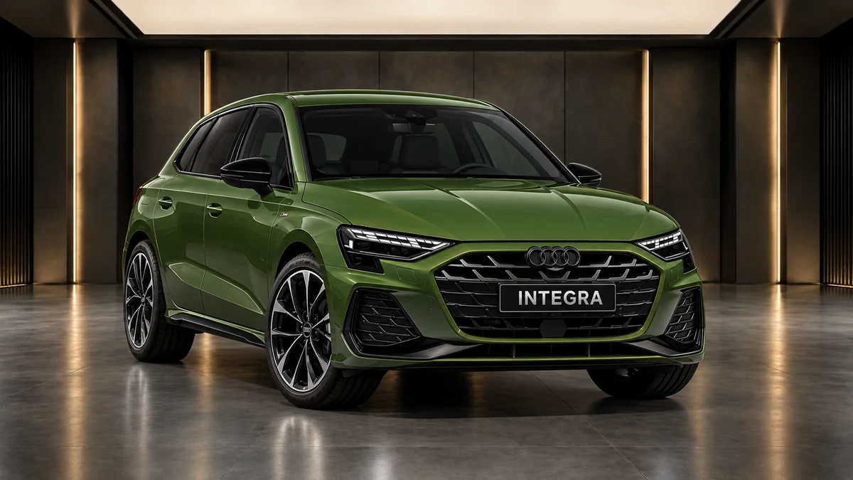 Студийная визуализация AUDI A3 Hatchback 2025