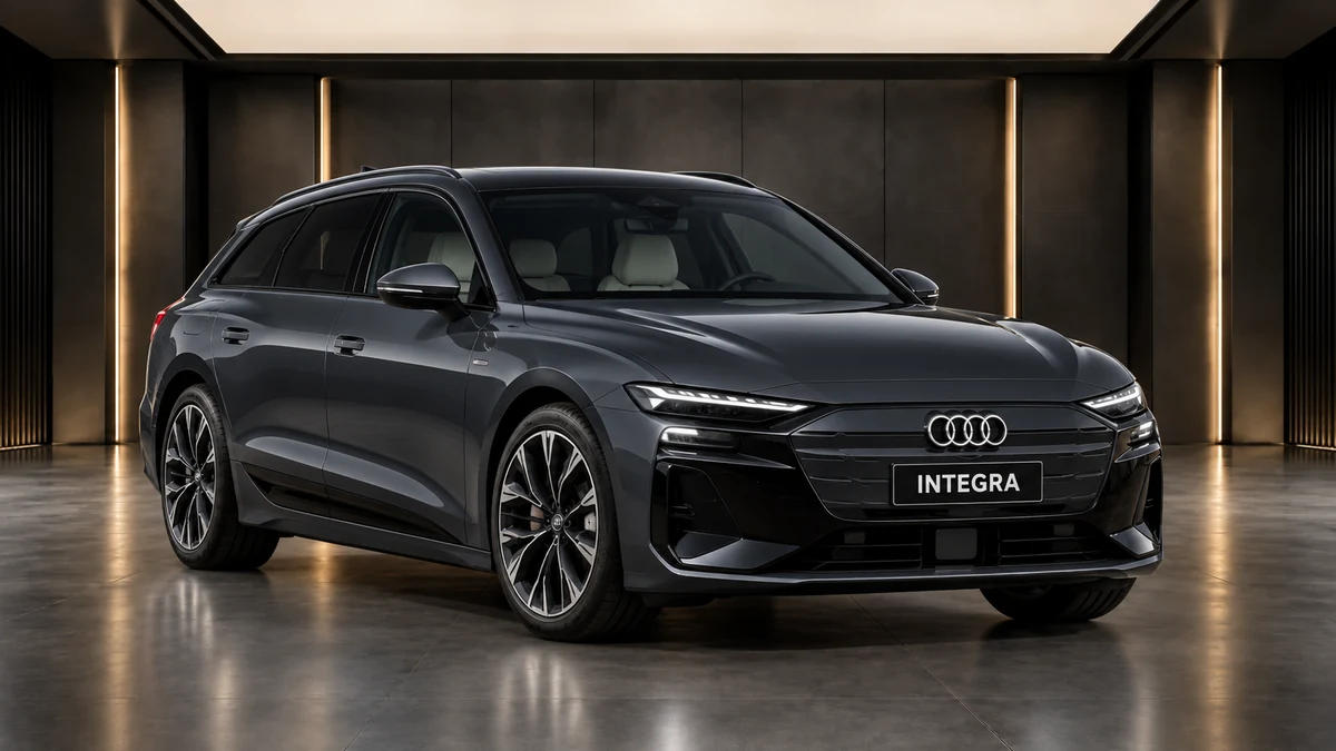 Студийная визуализация AUDI A6 e-tron Avant 2025