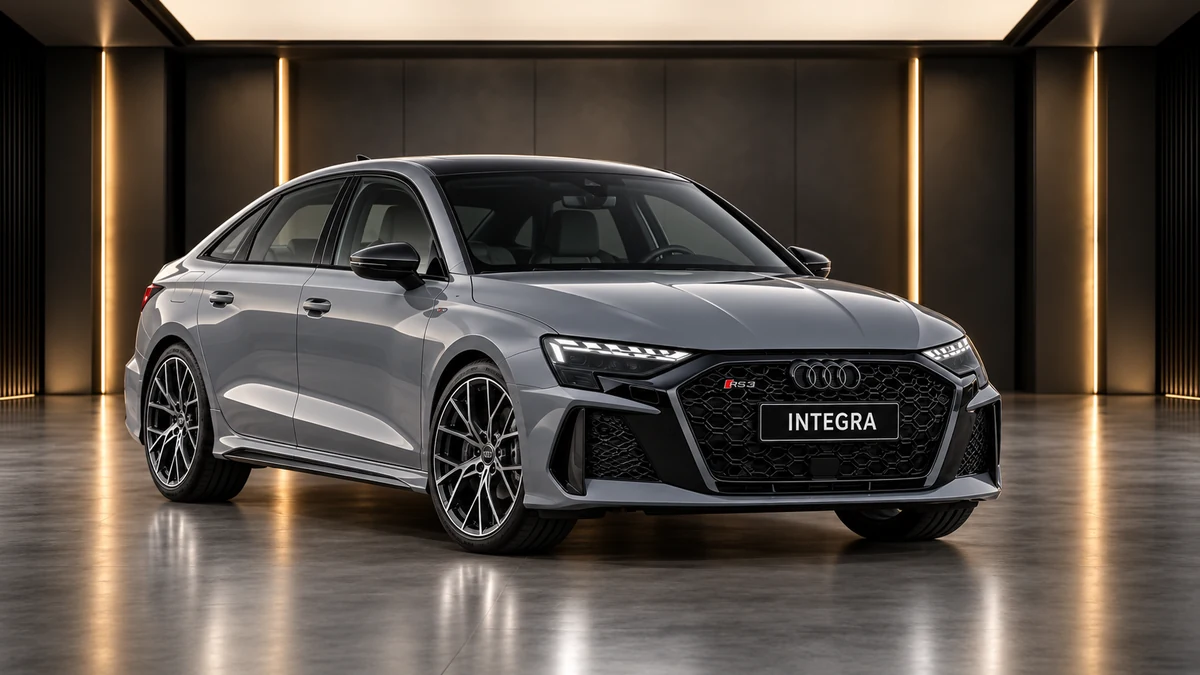 Студийная визуализация AUDI RS3 Sedan 2025