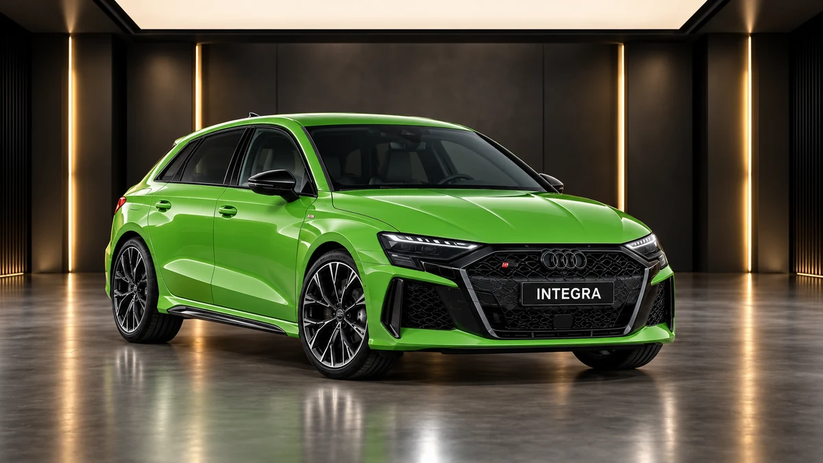 Студийная визуализация AUDI RS3 Sportback 2025