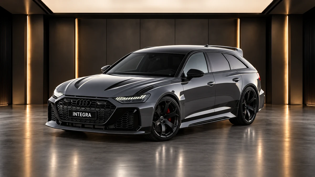 Студийная визуализация AUDI RS6 Avant GT 2025