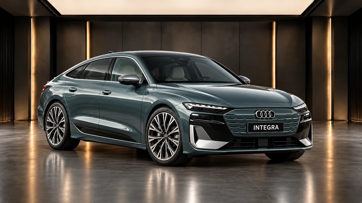 Студийная визуализация AUDI S6 e-tron 2025
