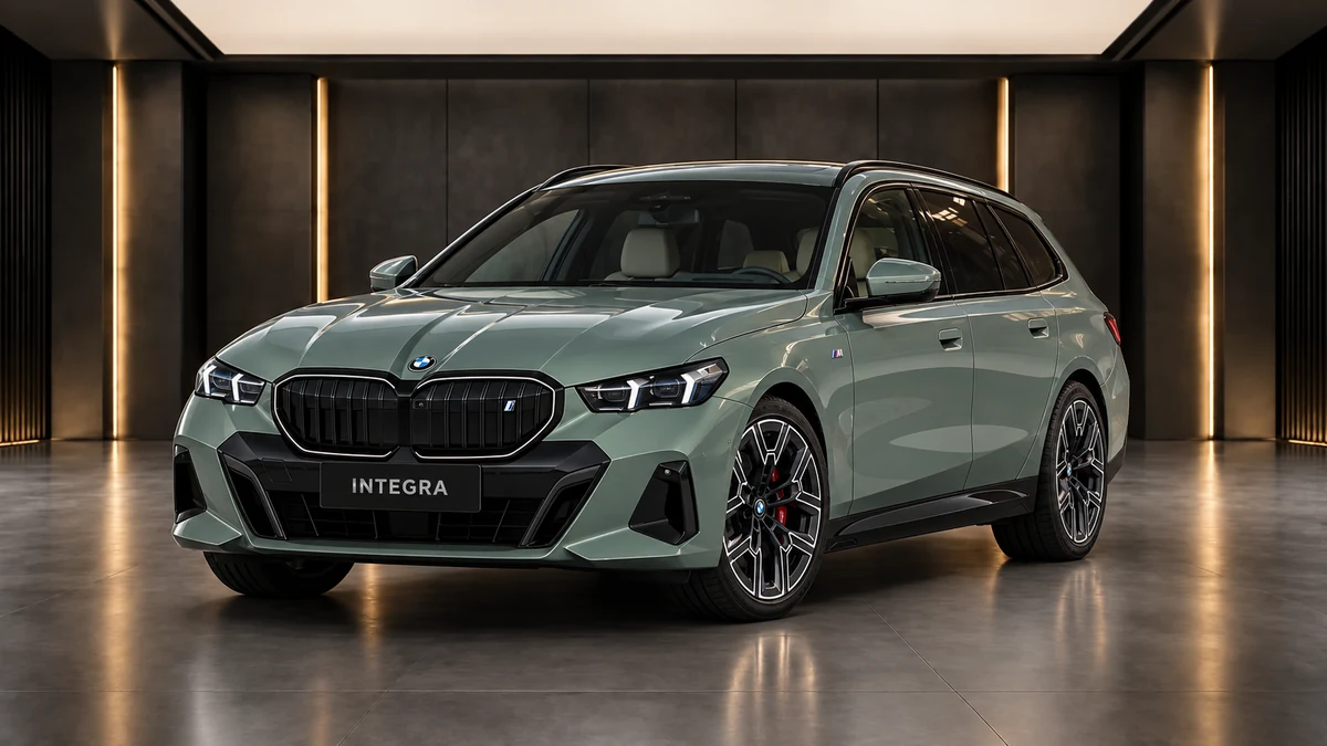 Студийная визуализация BMW i5 Touring 2025