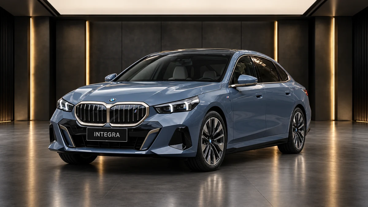 Студийная визуализация BMW i5 L Sedan 2024