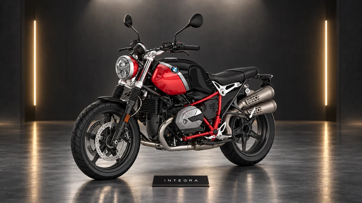 Студийная визуализация BMW Motorrad R nineT Scrambler 2019
