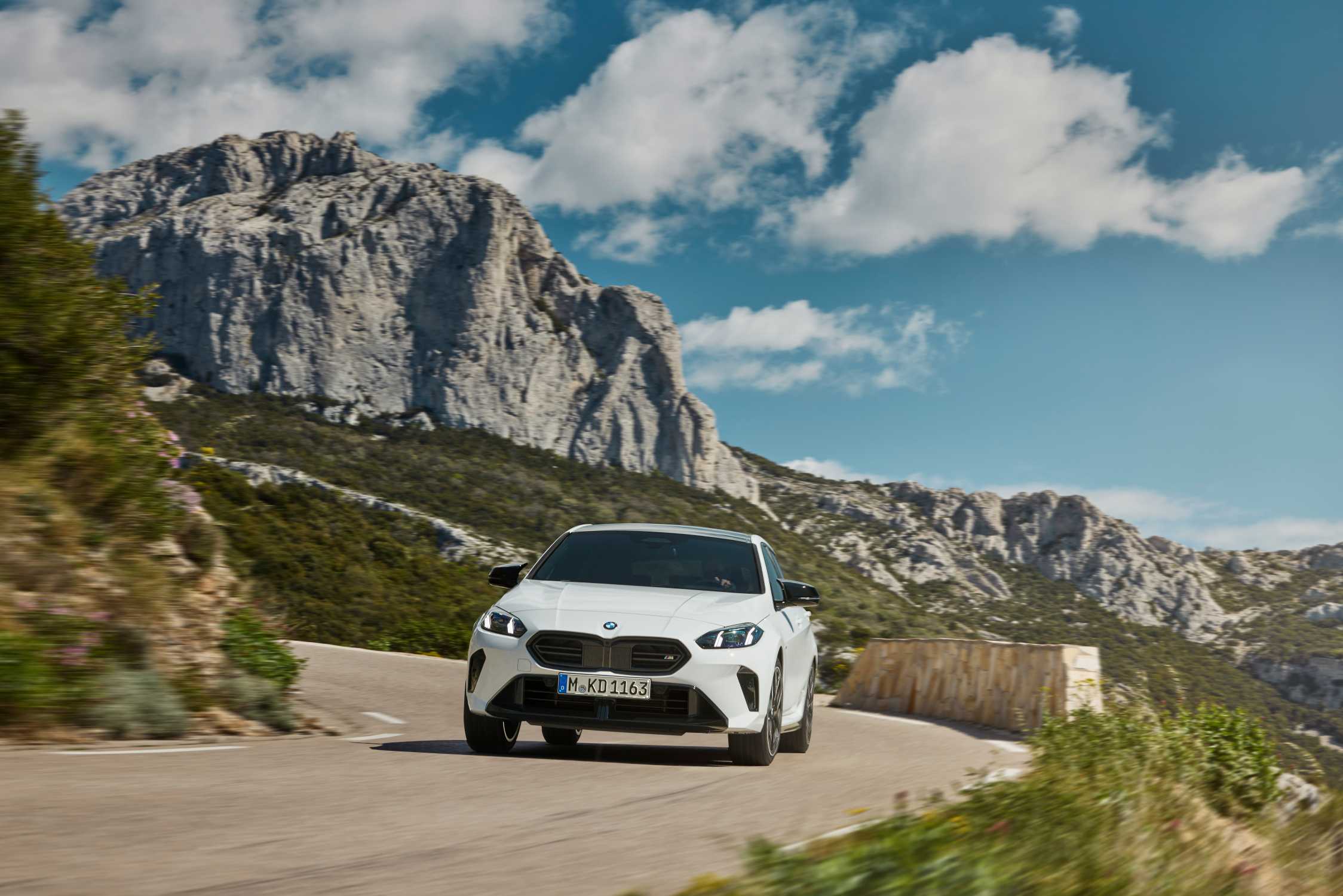 BMW 1 Series Hatchback 2025 - вид спереди для выбора лекал PPF автомобиля