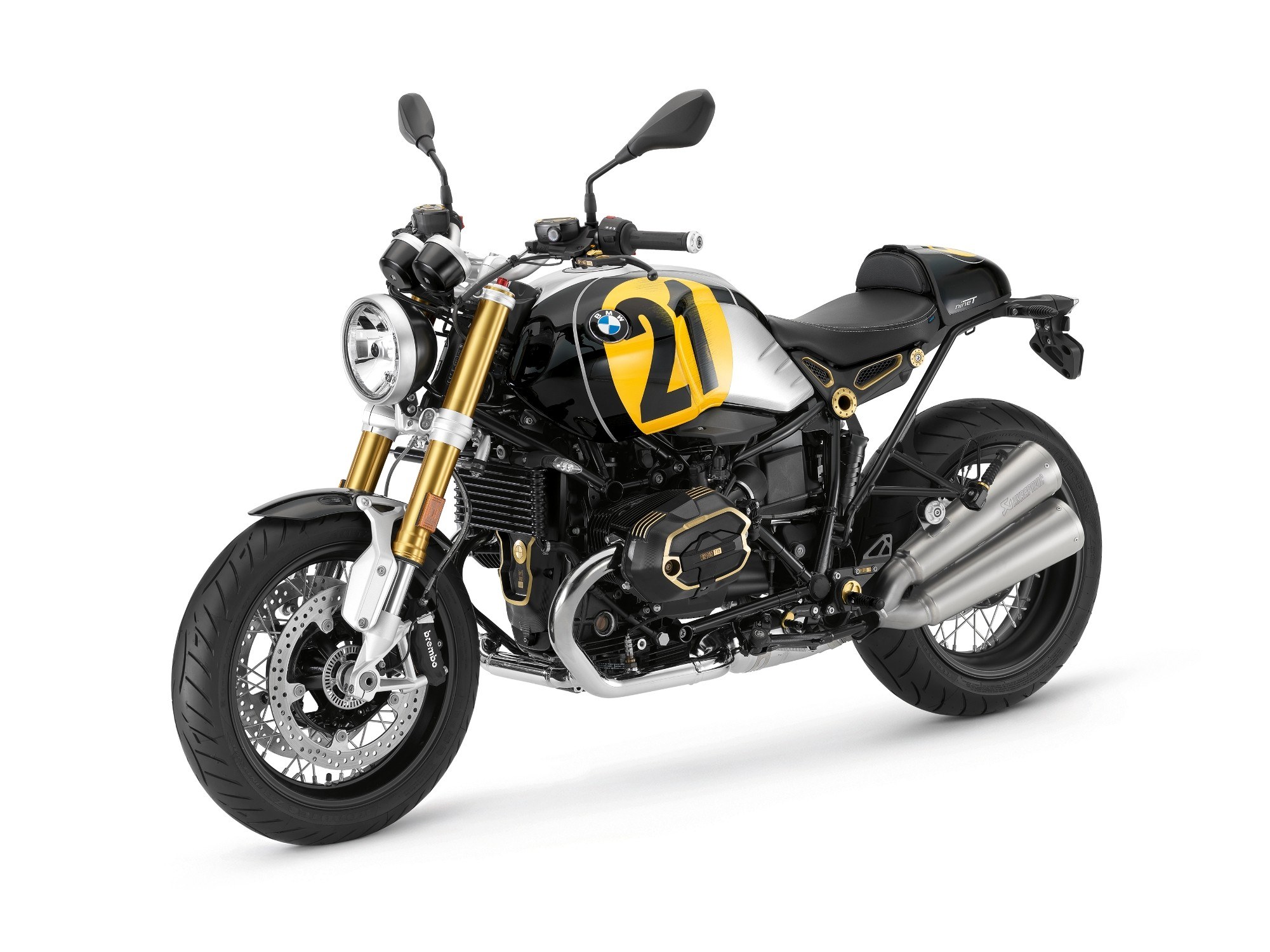 BMW Motorrad R nineT 2018 - вид спереди для выбора автомобильных лекал PPF