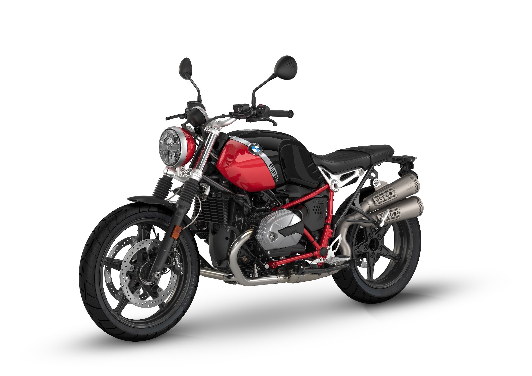 BMW Motorrad R nineT Scrambler 2019 - вид спереди для выбора автомобильных лекал PPF