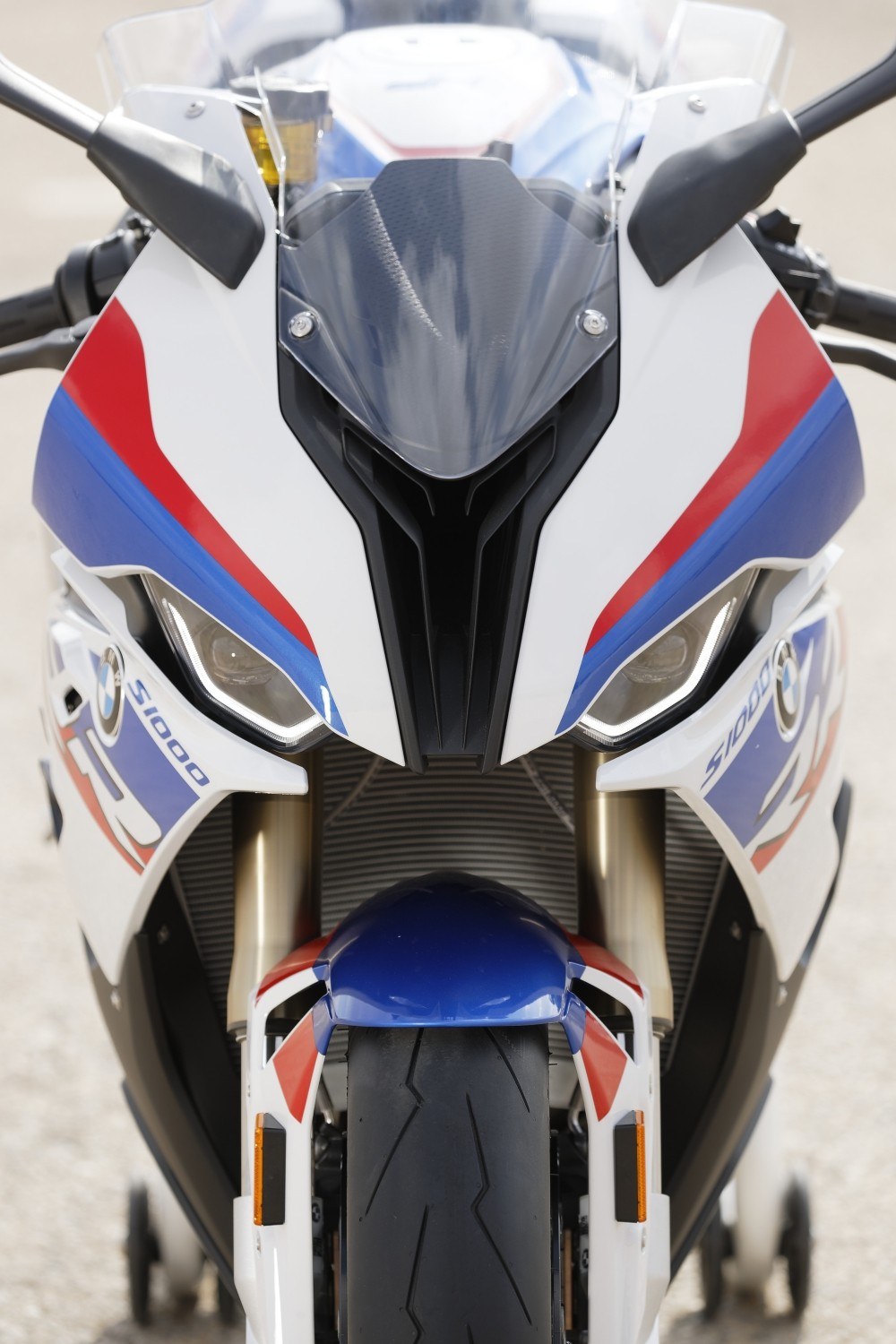 BMW Motorrad S 1000 RR 2020 - вид спереди для выбора автомобильных лекал PPF