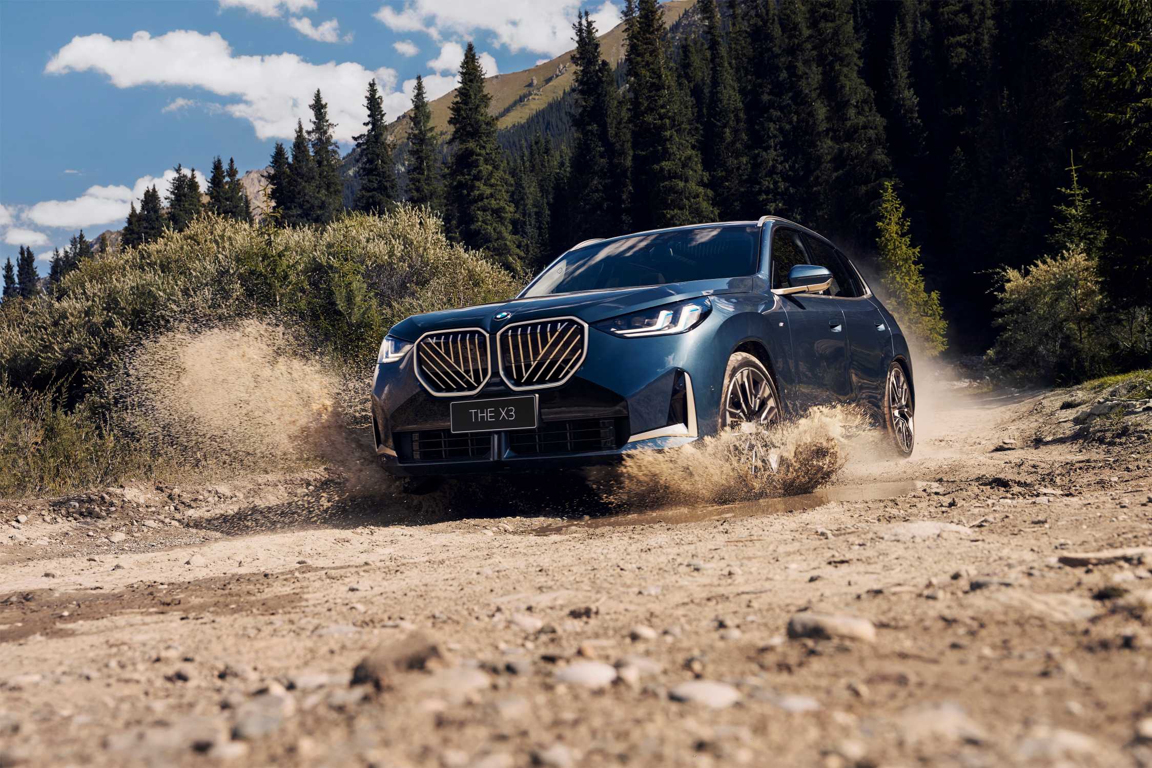 BMW X3 Li Sedan 2025 - вид спереди для выбора лекал PPF автомобиля