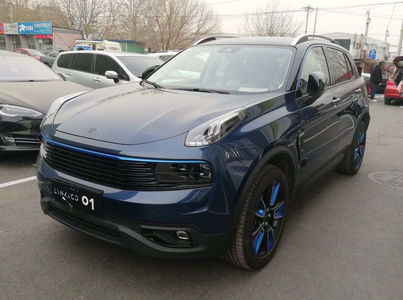 LYNK & CO 01 2019 - вид спереди для выбора лекал PPF автомобиля
