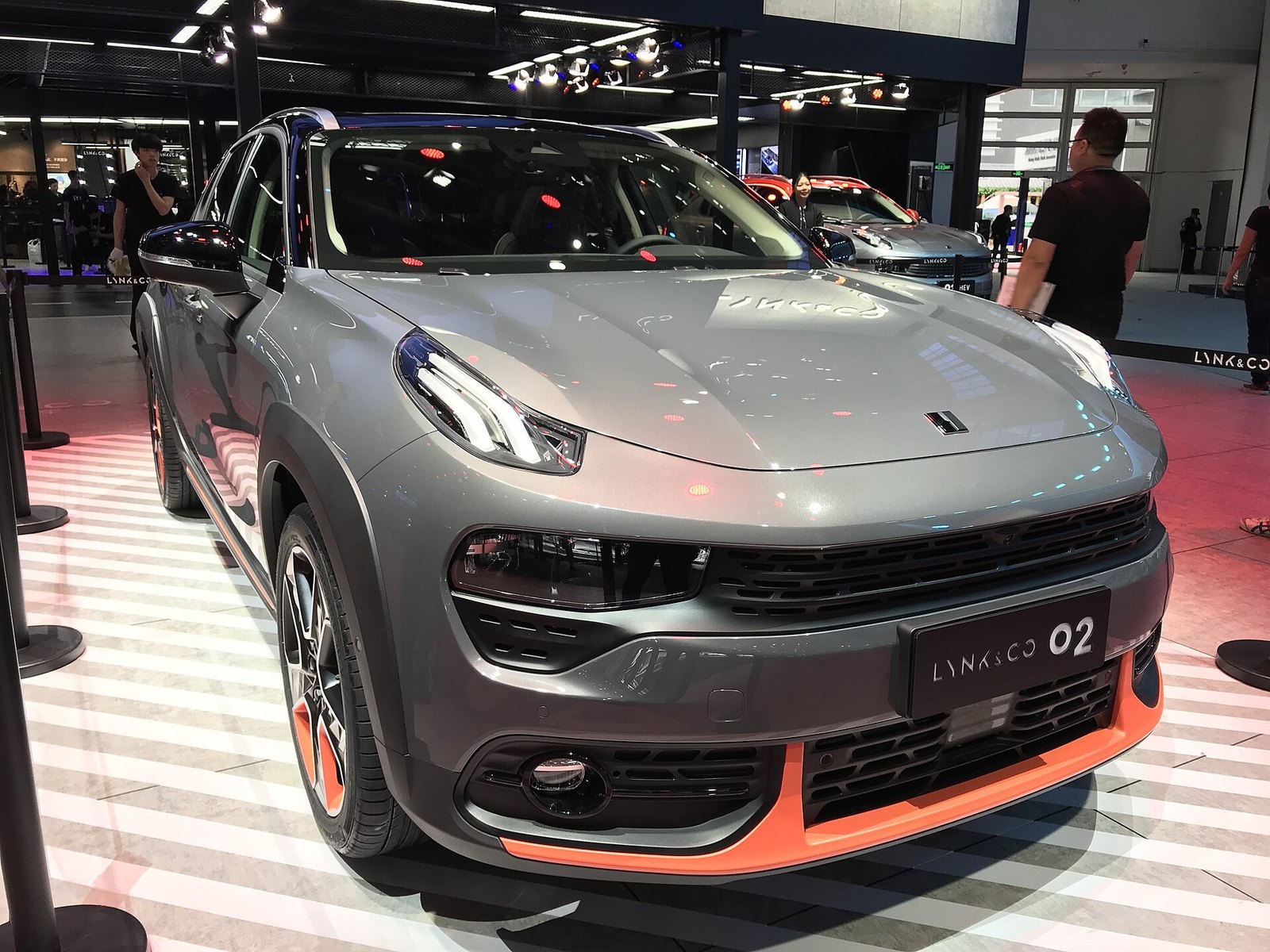 LYNK & CO 02 2019 - вид спереди для выбора лекал PPF автомобиля