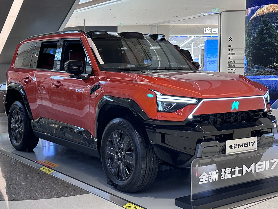 M-HERO 817 2025 - вид спереди для выбора автомобильных лекал PPF