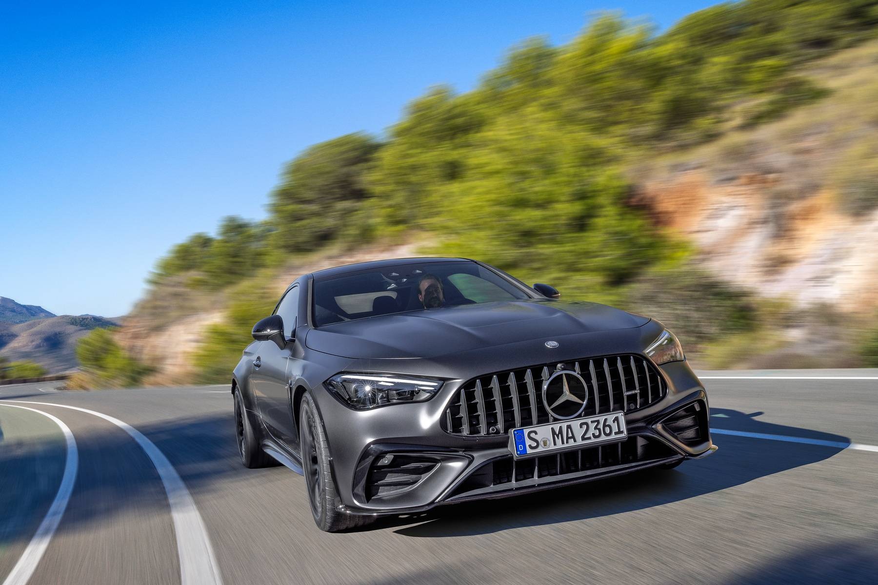 MERCEDES-BENZ AMG CLE 2024 - вид спереди для выбора лекал PPF автомобиля