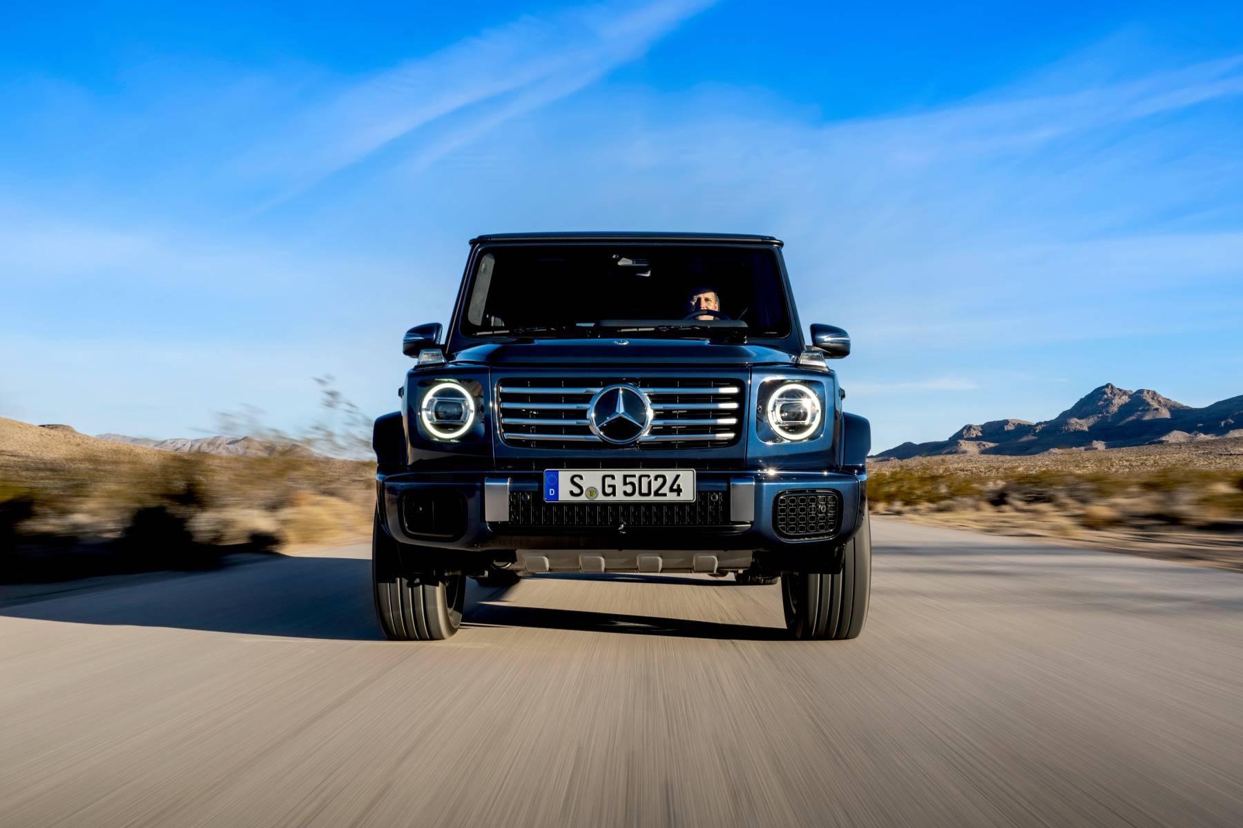 MERCEDES-BENZ G-Class 2025 - вид спереди для выбора лекал PPF автомобиля