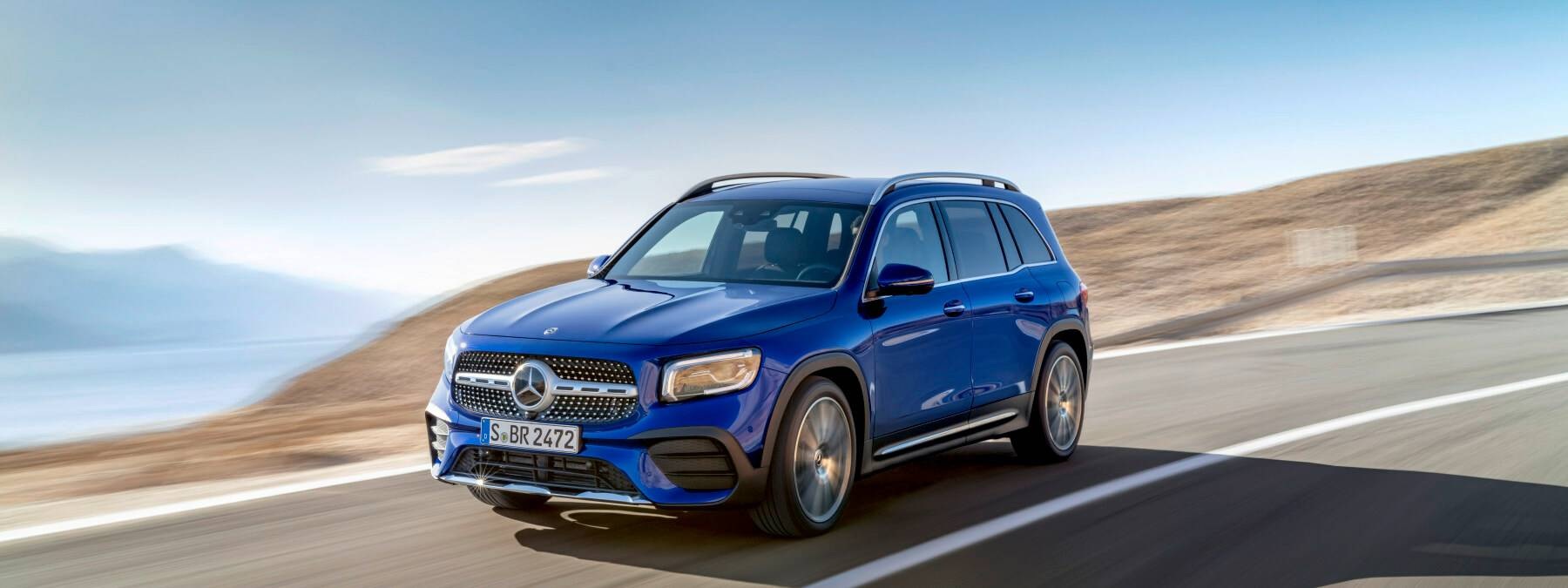 MERCEDES-BENZ GLB SUV Base 2020 - вид спереди для выбора лекал PPF автомобиля