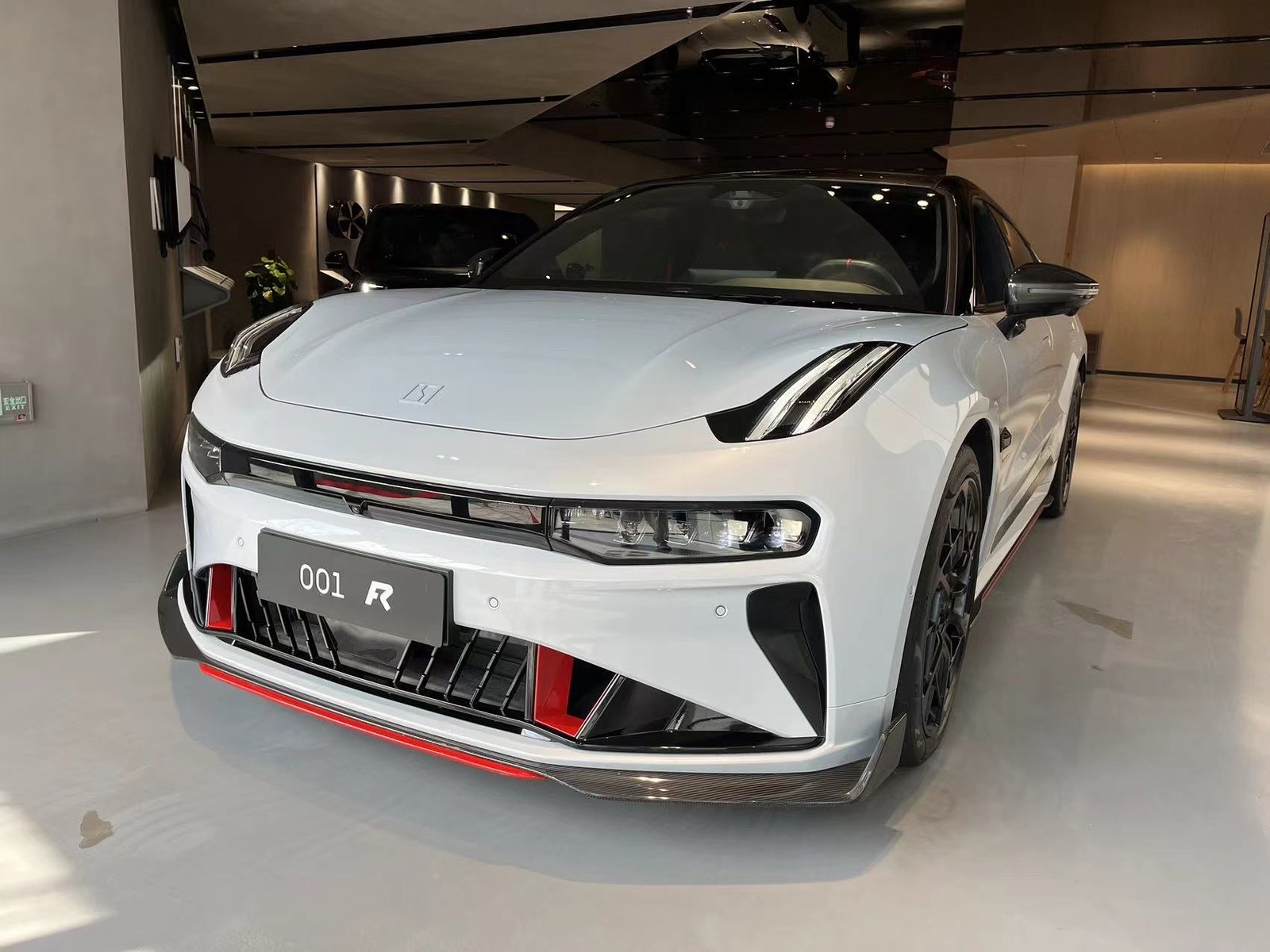 ZEEKR 001 FR 2024 - вид спереди для выбора лекал PPF автомобиля