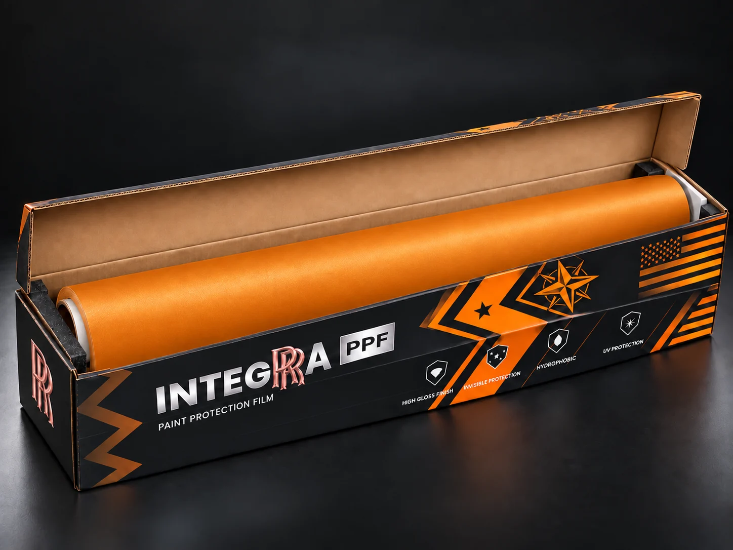 Матовая цветная полиуретановая плёнка INTEGRA Shine Orange