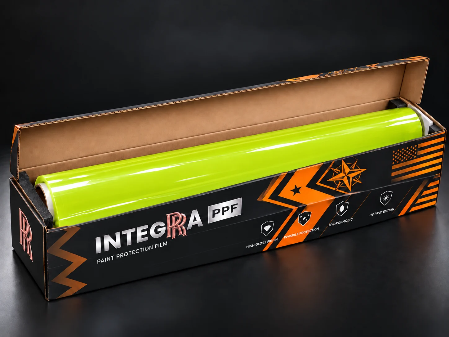 Глянцевая цветная полиуретановая плёнка INTEGRA Phantom Lemon Yellow — полиуретановая PPF-плёнка