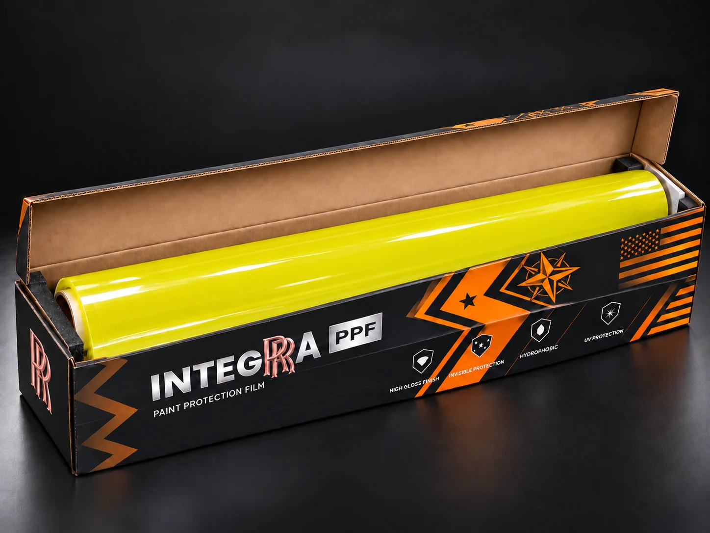 Глянцевая цветная полиуретановая плёнка INTEGRA Lemon Yellow — полиуретановая PPF-плёнка