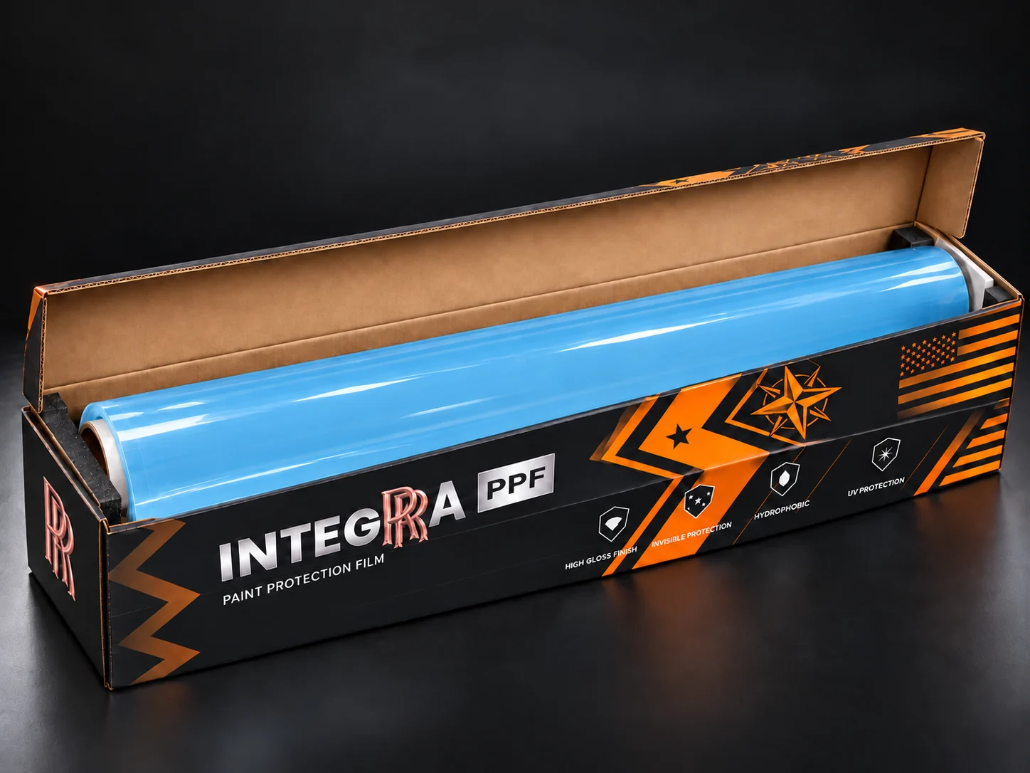 Глянцевая цветная полиуретановая плёнка INTEGRA Sky Blue — полиуретановая PPF-плёнка