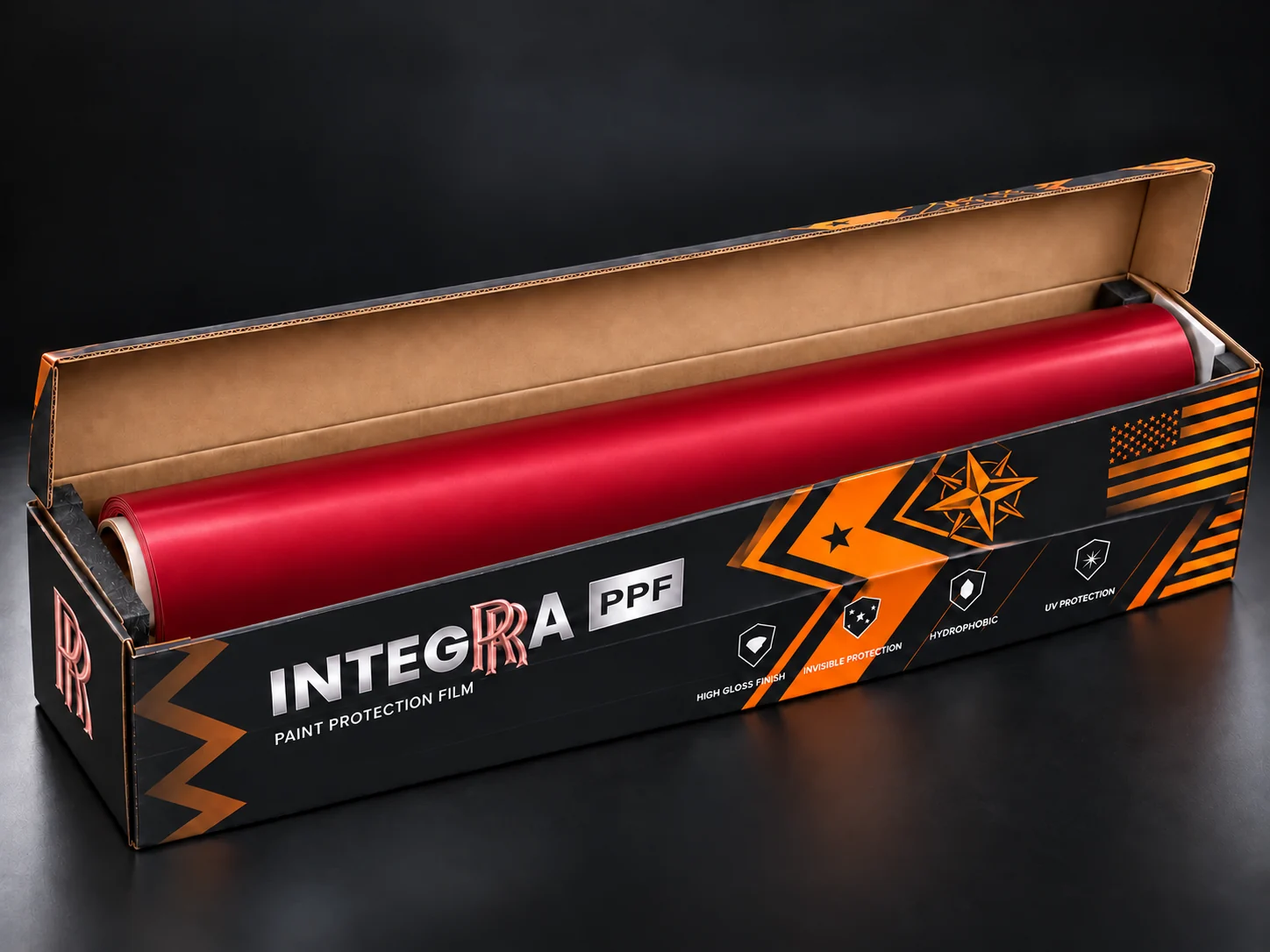 Матовая цветная полиуретановая плёнка INTEGRA Liquid Cherry Red