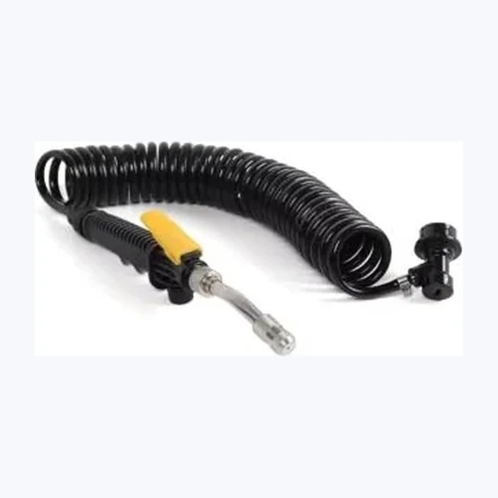 Нержавеющая сталь metal nozzle с strong ручка,9 meters spiral hose с connector CARIGHT TM-270-S
