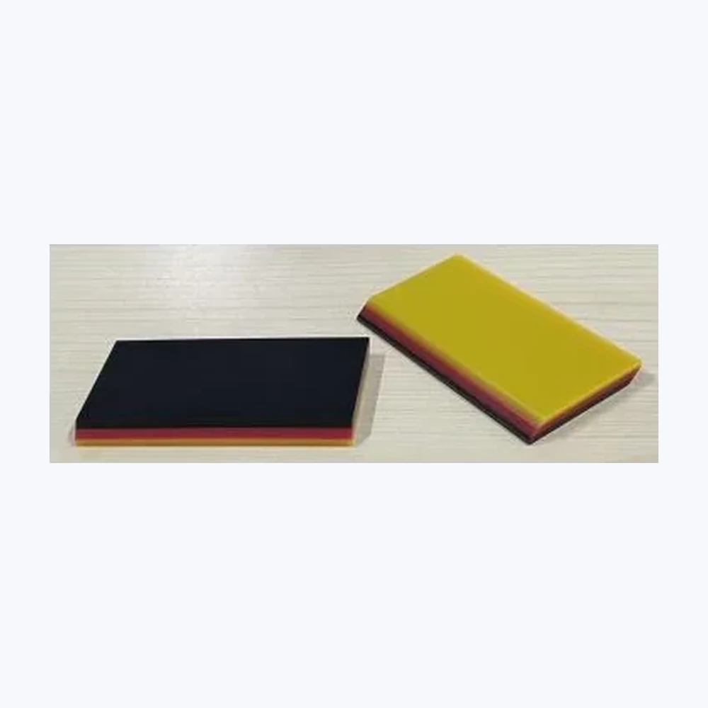 Three layers ракель,черный layer is 85 durometer,желтый layer is 75 durometer. INTEGRA TM-360
