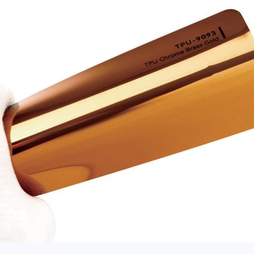 Цветная TPU PPF пленка INTEGRA TPU Strechable Chrome Brass Gold TPU-9093