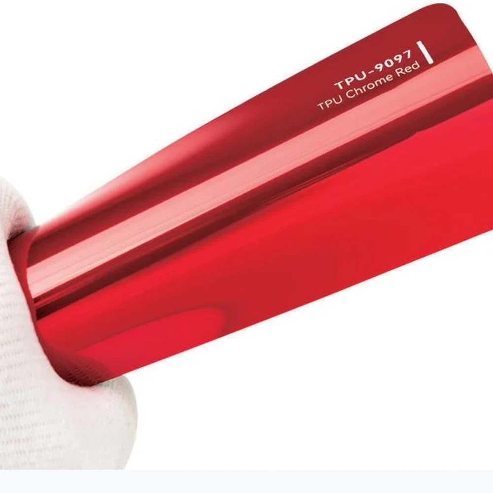 Цветная TPU PPF пленка INTEGRA TPU Strechable Chrome Red TPU-9097